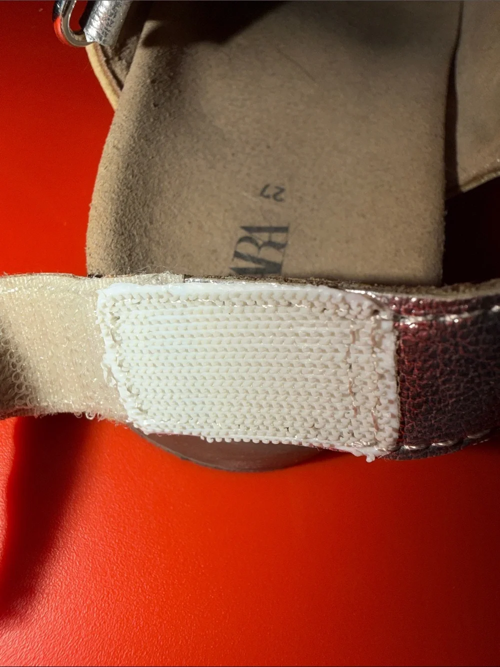 Zara Metallic Silver Kids Star Buckle Sandals